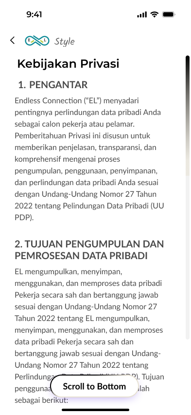 Customer App mobile screen 2