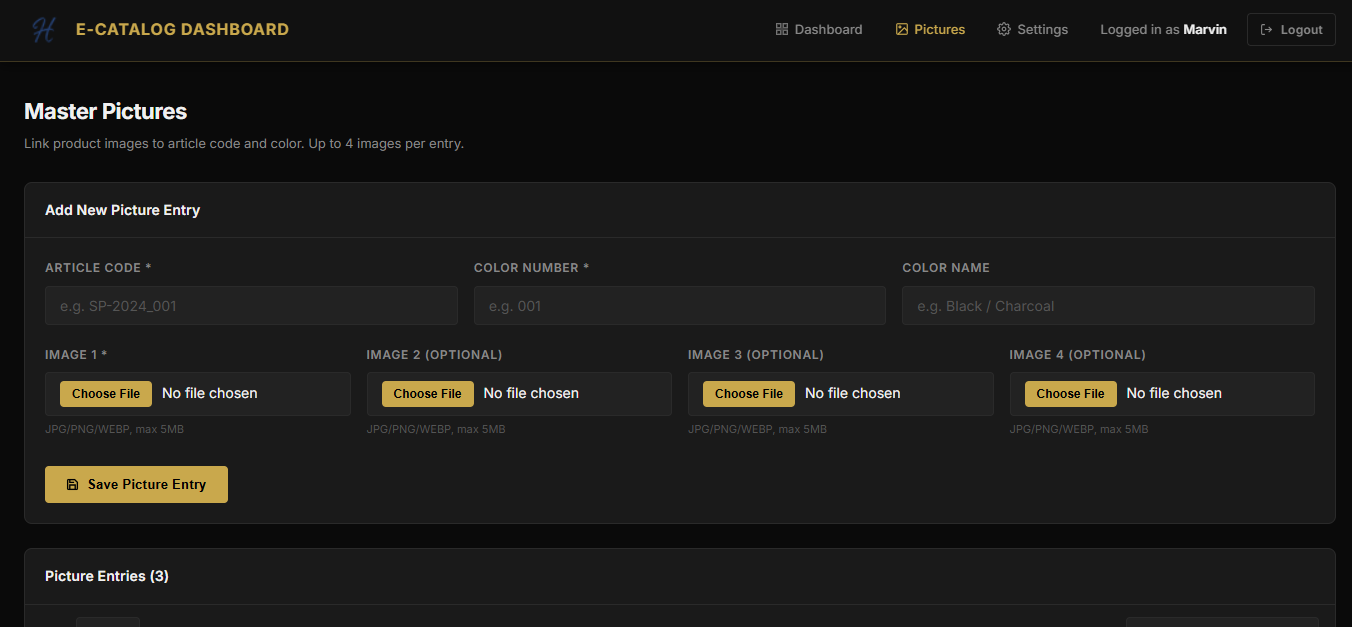 E-Catalog support screenshot 4