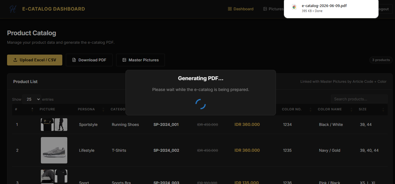 E-Catalog support screenshot 6